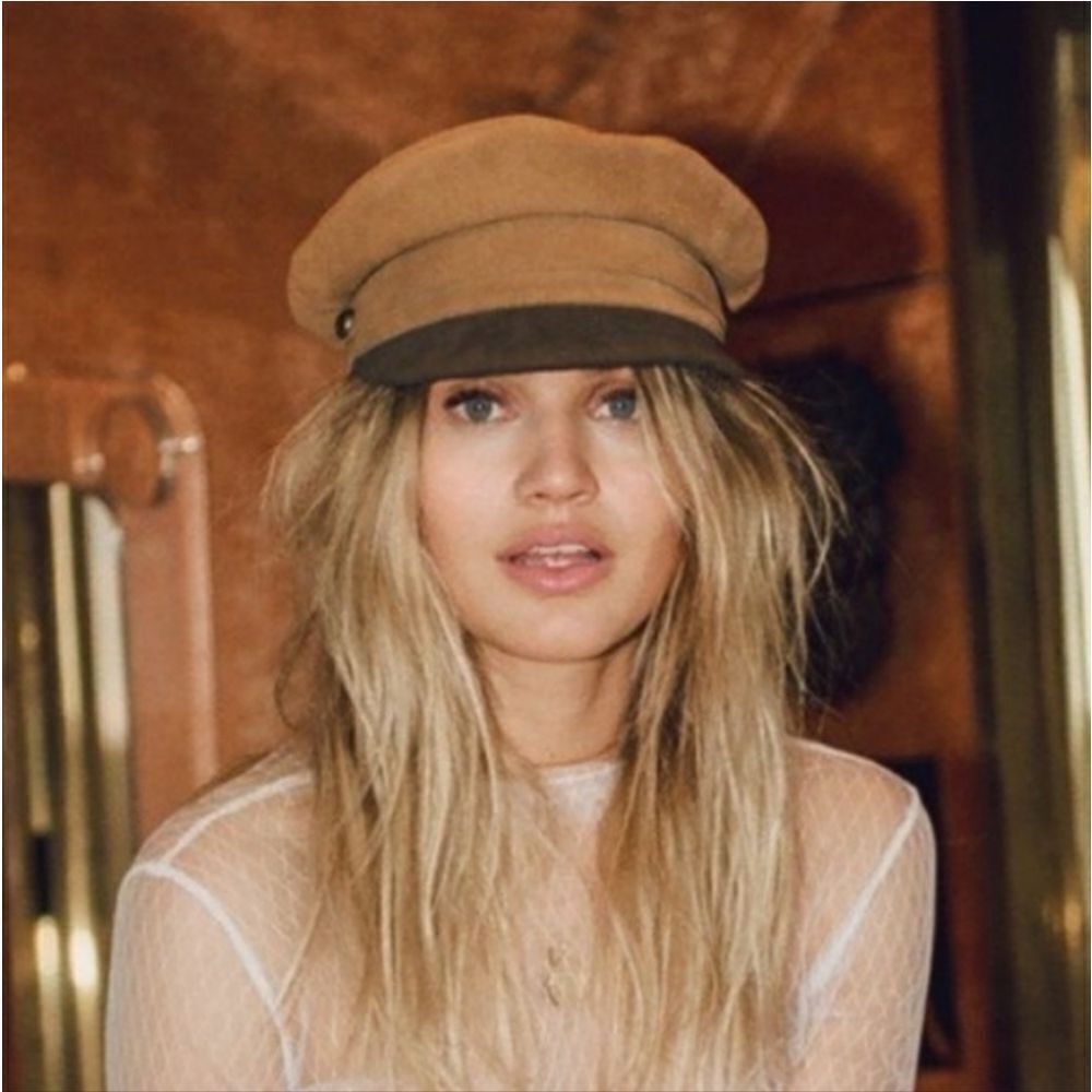 Lack of Color Lola Suede Leather Cap Colaboration Free People - Picture 10 of 16